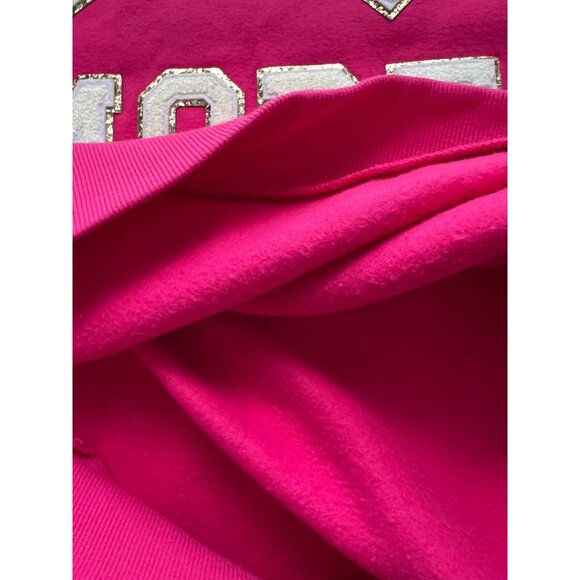 Mom Mode Crewneck Sweatshirt By Judith March With Sequin Letters & Tiger Patch H - Picture 11 of 12